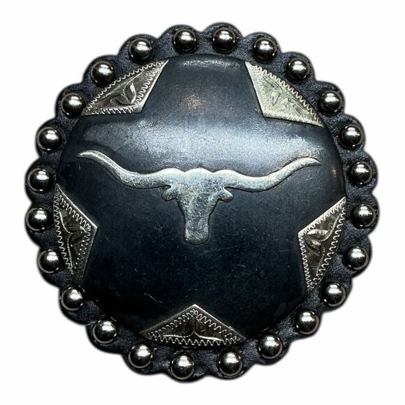 Nocona Western Belt Buckle Oval Longhorn Barbwire Brown 3702613 M&F Western main image 6